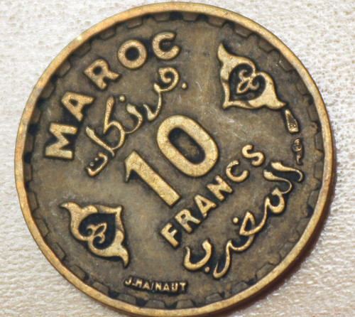 1371 (1952) Morocco 10 Francs