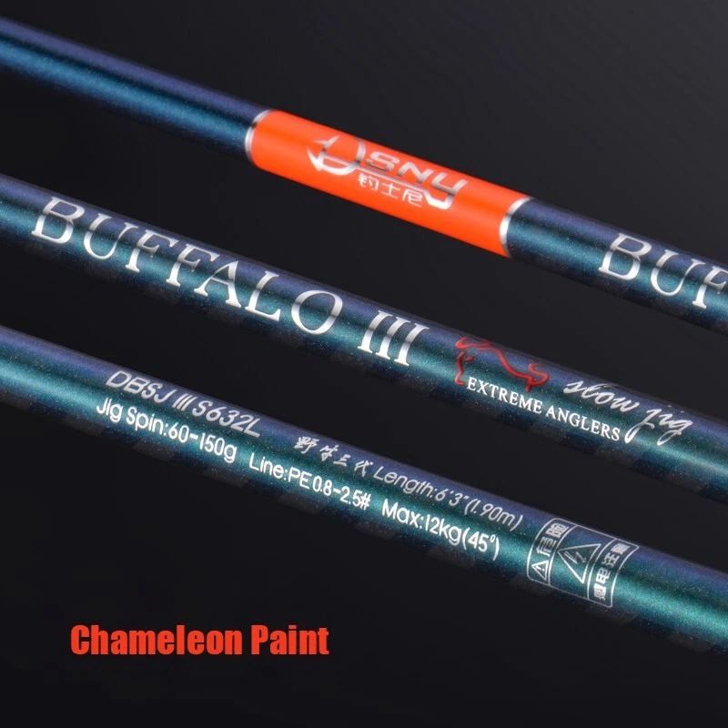 2Pcs Jigging Fishing Rod 6'3" PE 1.2-3# Lure Weight 80-200gr ML 98% Carbon Fiber - Image 2 of 4