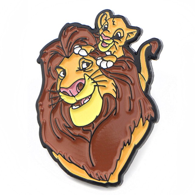 The Lion King Enamel Pin Cartoon Brooch Simba Badge Kids Gifts