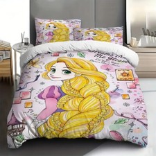 Beautiful Rapunzel Princess Tangled Let Your Hair Down  Shine Bedding Set