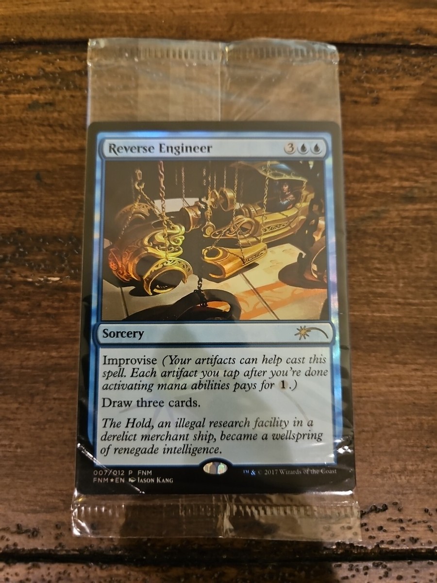MTG Magic The Gathering Foil Reverse Engineer FNM Sealed Promo Pack Of 5 MTG Magic The Gathering Foil Reverse Engineer FNM Sealed Promo Pack Of 5