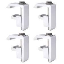 AA-Racks P-AC-04N Utility Track System Mounting Clamp, Set of 4 - Silver