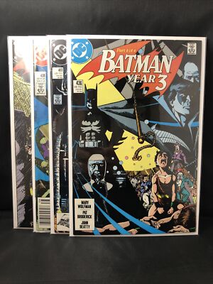 Batman Year 3 Complete Set #'s 1-4 George Perez/Wolfman 436 437