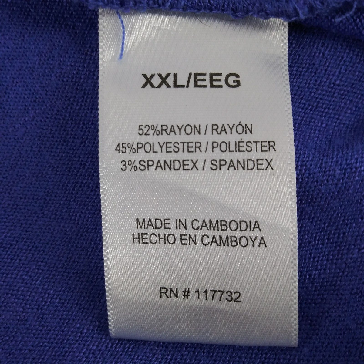ZX Platinum by ZeroXposur 2XL Knotted Bottom Lightweight Long
