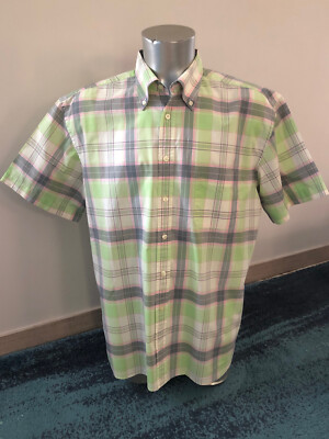 Pretty Checkered Shirt New Haven Poplin GANT Size XL Excellent Condition