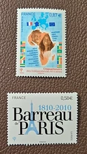3688 - FRANCE - SCOTT# 3883, 3905 - MNH - CAT $4.00