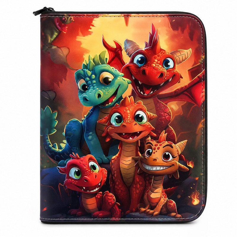 Trading Card Binder 400 Pocket Card Binder 4-Pocket Zipper Album 3-Ring 50 Pages
