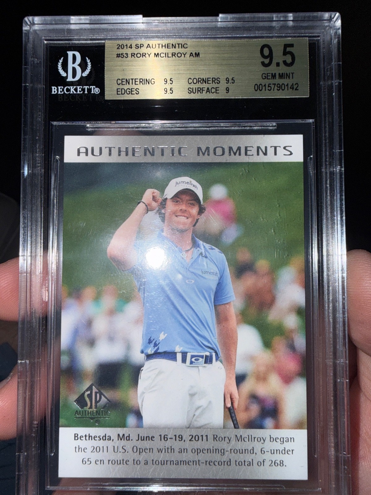 2014 SP Authentic - Authentic Moments Rory McIlroy #53