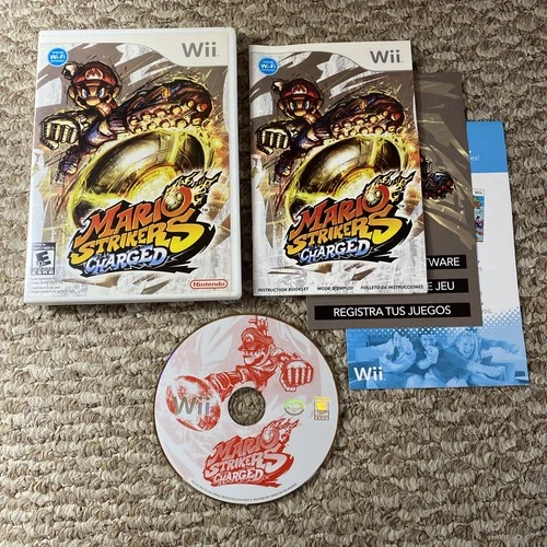 Mario Strikers Charged • Nintendo Wii • 2007 • Complete W/ Manual • Tested