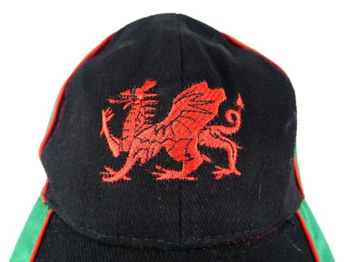 Wales Adult One Size Cymru Wales Black Baseball Cap - Picture 3 of 11