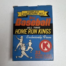Topps 1985 MLB Baseball All Time Home Run Kings Complete Set, 33 Cards