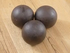 3 Cast Iron Ball Cannon Ball Replicas Crafts 3" Fences Solid Civil War 3 1/2 Ilb