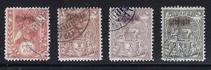 Ethiopia, 1901, Scott #9, 12-14, Used, Scott Catalog Value: $167.50
