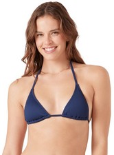 Roxy Rib Roxy Love Tiki Tri Women's Bikini Top - Mood Indigo - New