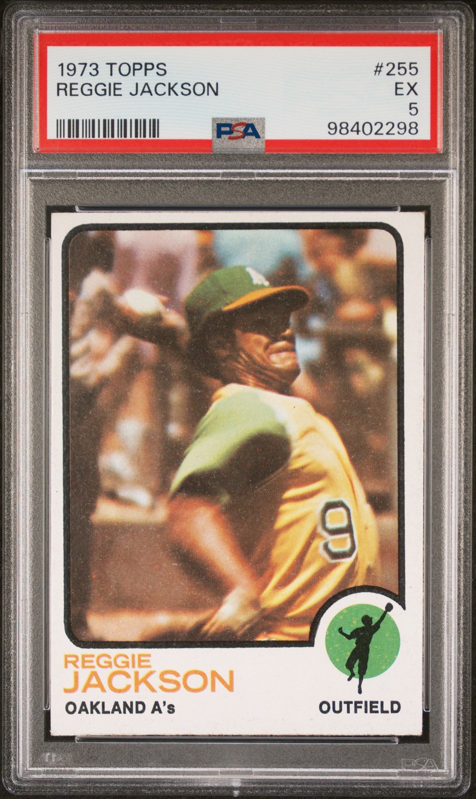 1973 TOPPS #255 REGGIE JACKSON PSA 5