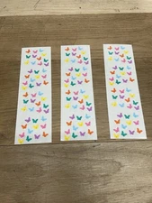 Mrs. Grossman’s Vintage Micro Butterflies Stickers-1991- 3 Strips