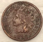 1884 Indian Head Cent Penny 1C - Grade - VG/F - #13865