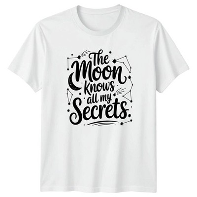 The Moon Knows All My T-Shirt Moon Magic Mystical Geburtstagsgeschenk für Sie und Ihn