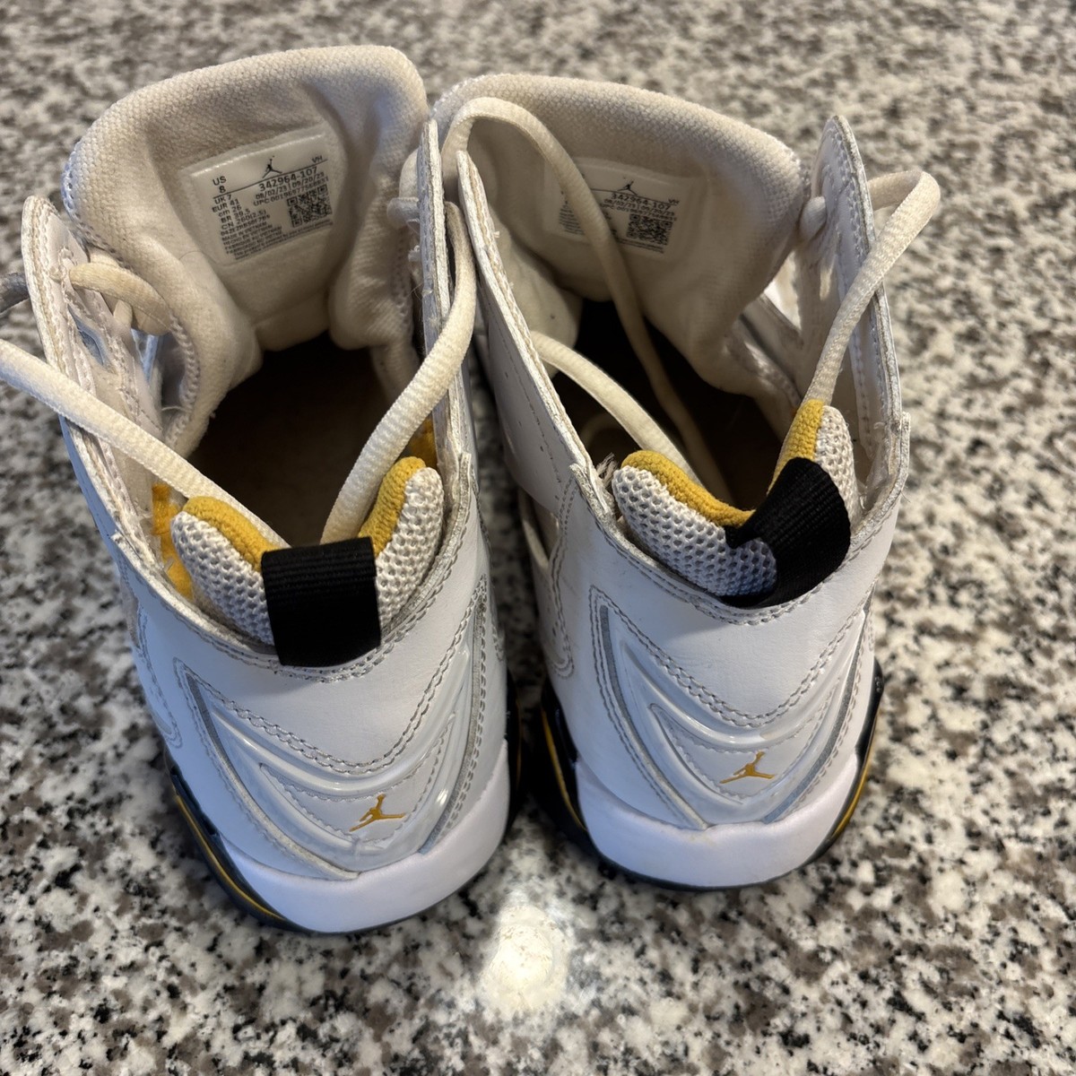 Size 8 - Air Jordan True Flight White Yellow Ochre for sale online