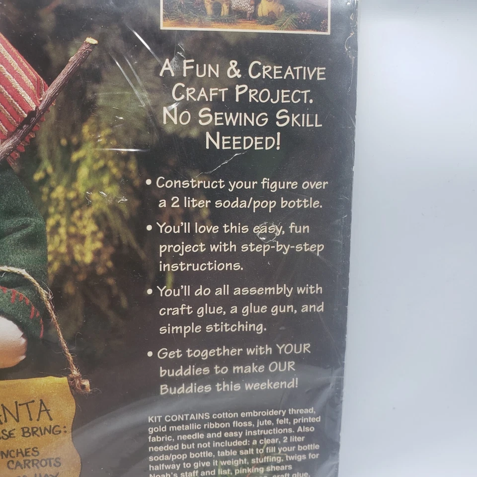 Dimensions Bottle Buddies Number 18100 Christmastide Noah Vintage 1996 Sealed - Image 3 of 4