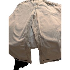 Faded Glory Women's Capri Pants 18 Khaki Hiking High Rise Cropped With Cuffs