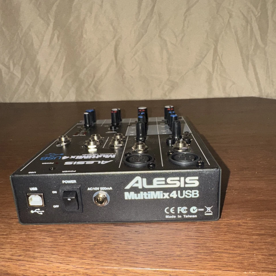 Alesis MULTIMIX 4 USB 4-Channel Mixer with Effects & USB Audio Interface - Image 3 of 4