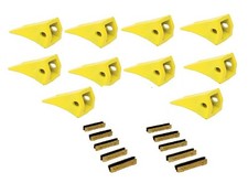 10 pack Heavy Duty 230 230 Bucket Teeth with Pins for Excavator Backhoe Loader