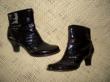stiefeletten CLARKS *** echtes lackLEDER *** gr 38,5 ***