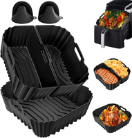 Silikonform HeißLuftfritteuse FüR Ninja AF180EU 6,2L, 5 StüCk Airfryer Silikonfo