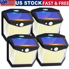 4 PACK Solar Power LED Light PIR Motion Sensor Outdoor Security Lamp Wall Garden
