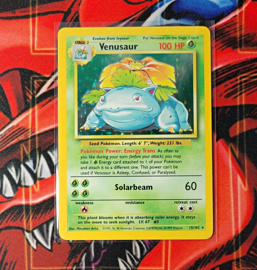 Preços baixos em Venusaur Pokémon TCG Holo Conjunto Base Rara 2