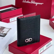 Salvatore Ferragamo Cowhide Card Holder 10cc Gift Wrap New