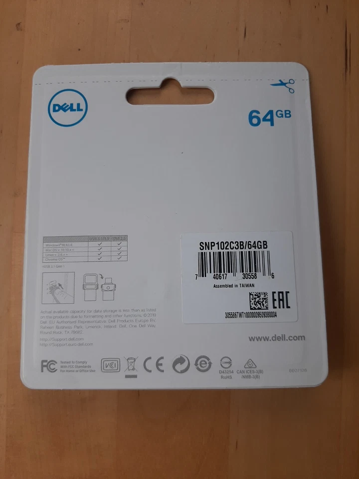 DELL AB135418 USB flash drive 64 GB USB Type-A / USB Type-C 3.2 Gen 1 (3.1 Ge... - Image 2 of 2