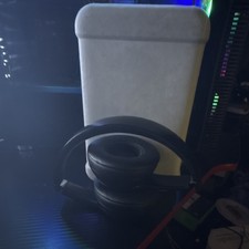 Black Over-Ear Headphones Headband Double Earpieces Ear-Cup Over the Ear Type