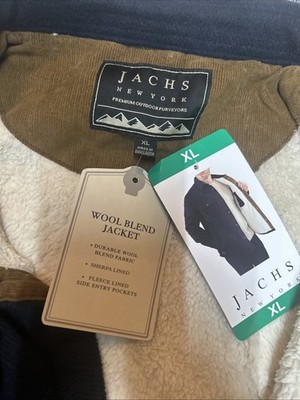 NWT JACHS New York Gray Lined Shacket Jacket w/ Pockets Button,  Men's M