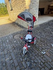 Kiddo Baby Kids 4in1 Trike Bike Ride on  Stroller 3 Wheels with Canopy Red