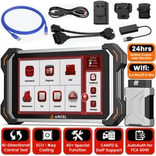 Car OBD2 Scanner Bidirectional Diagnostic Scan Tool ECU Key Coding 35+ Services