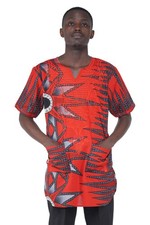 African Embroidered Men's Top   Dashiki, 100 Cotton  M to 5XL