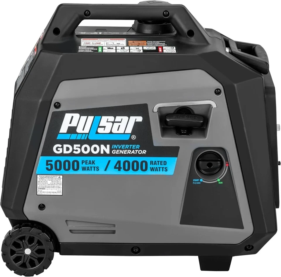 Pulsar Products GD500N, 5000W Portable Inverter Generator, Super Quiet, RV-Ready - Image 3 of 4