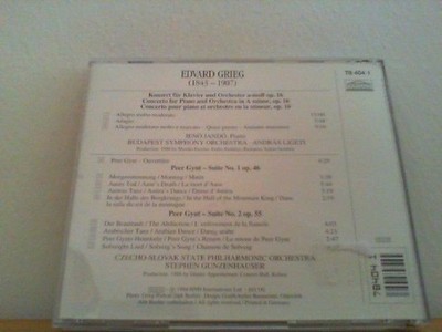 Piano Concerto Jeno Jando Budapest Symphony Orchestra Peer Gynt Suites 1 & 2 Cze