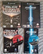 Star Wars Jedi Outcast & Rogue Leader II Nintendo GameCube Games Bundle Complete
