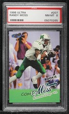 1998 Ultra Rookie Randy Moss #207 PSA 8 HOF pn1