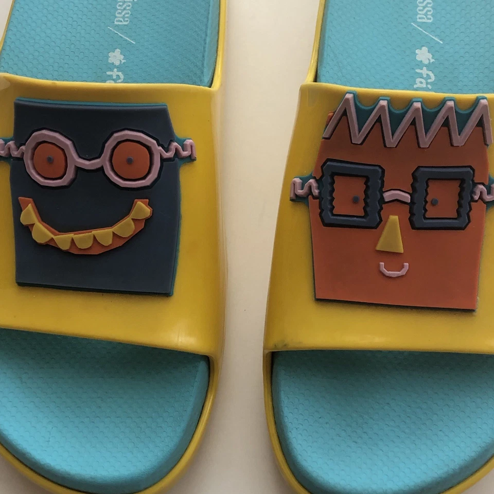Mini Melissa Slide Niñas 4 Nube Amarilla Fábula Dibujos Animados Melflex Vegano Brasil Foto 4 de 4