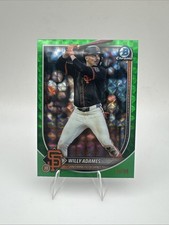 2025 Bowman Chrome Green Geometric Refractor #14 Willy Adames /99