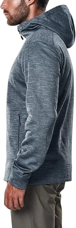 Chaqueta polar Berghaus Kamloops cremallera completa para hombre, gris carbono jaspeado, XL Foto 3 de 4