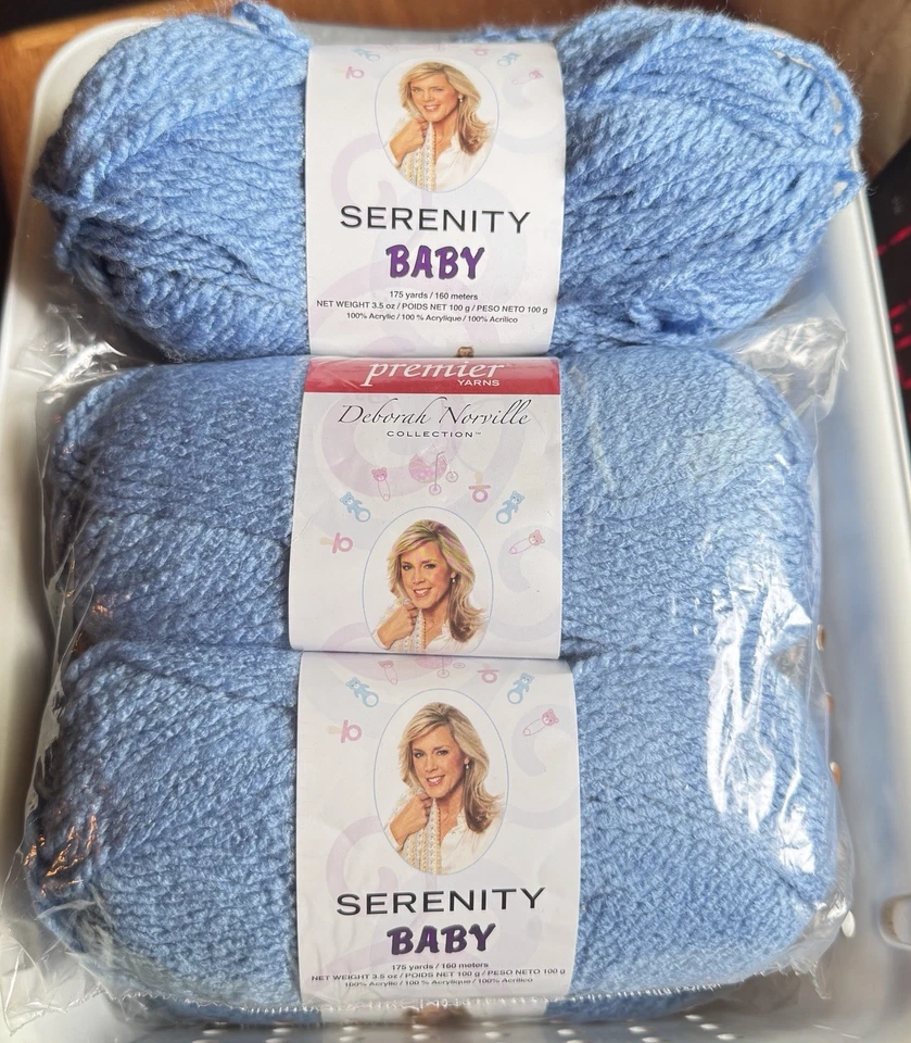 Hilo bebé Premier Norville Serenity aciano (5 + 1 usado inicialmente) mismo lote Foto 3 de 4