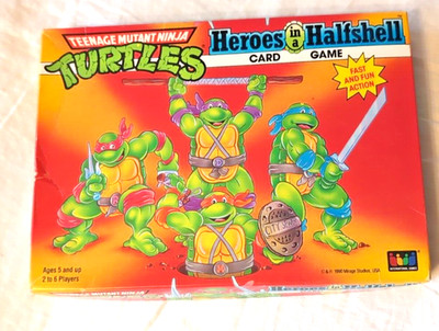 Teenage Mutant Ninja Turtles Heroes in a Halfshell Card Game - VINTAGE TMNT 1990