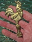 Vintage Mid-Century Brass Rooster Finial — photo 6