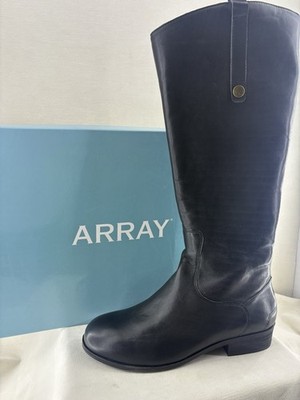 Array Derby Tall  Black Riding Boots Size 10D NIB