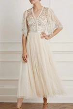 Needle & Thread PATCHWORK SEQUIN BODICE BALLERINA DRESS US Size 6 / UK 10 NWT